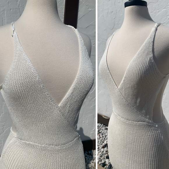 New Boho Crochet Beach Dress Swim Cover Up Maxi Midi - Picture 5 of 17